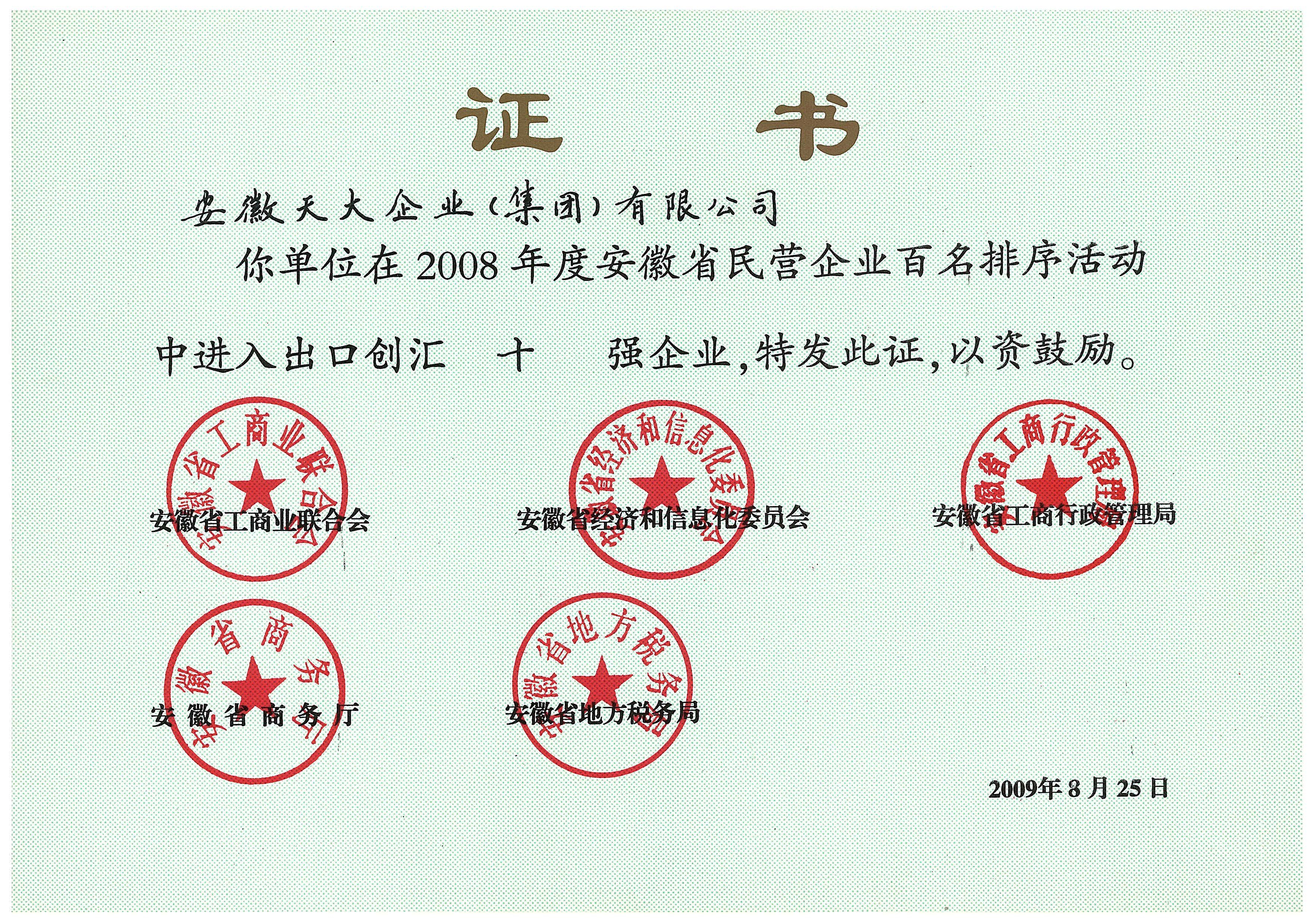 安徽企业100强_进出口