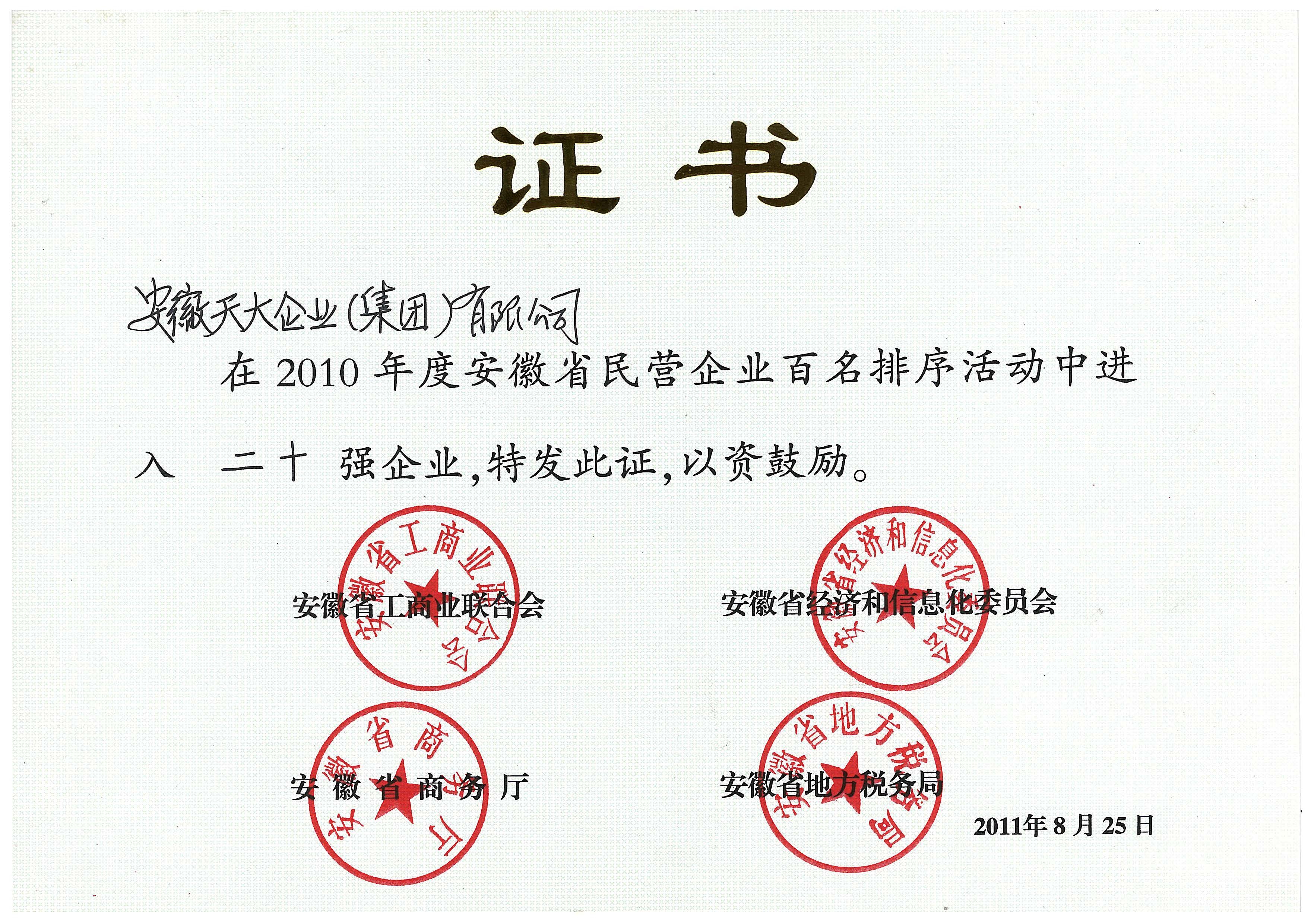 安徽企业100强