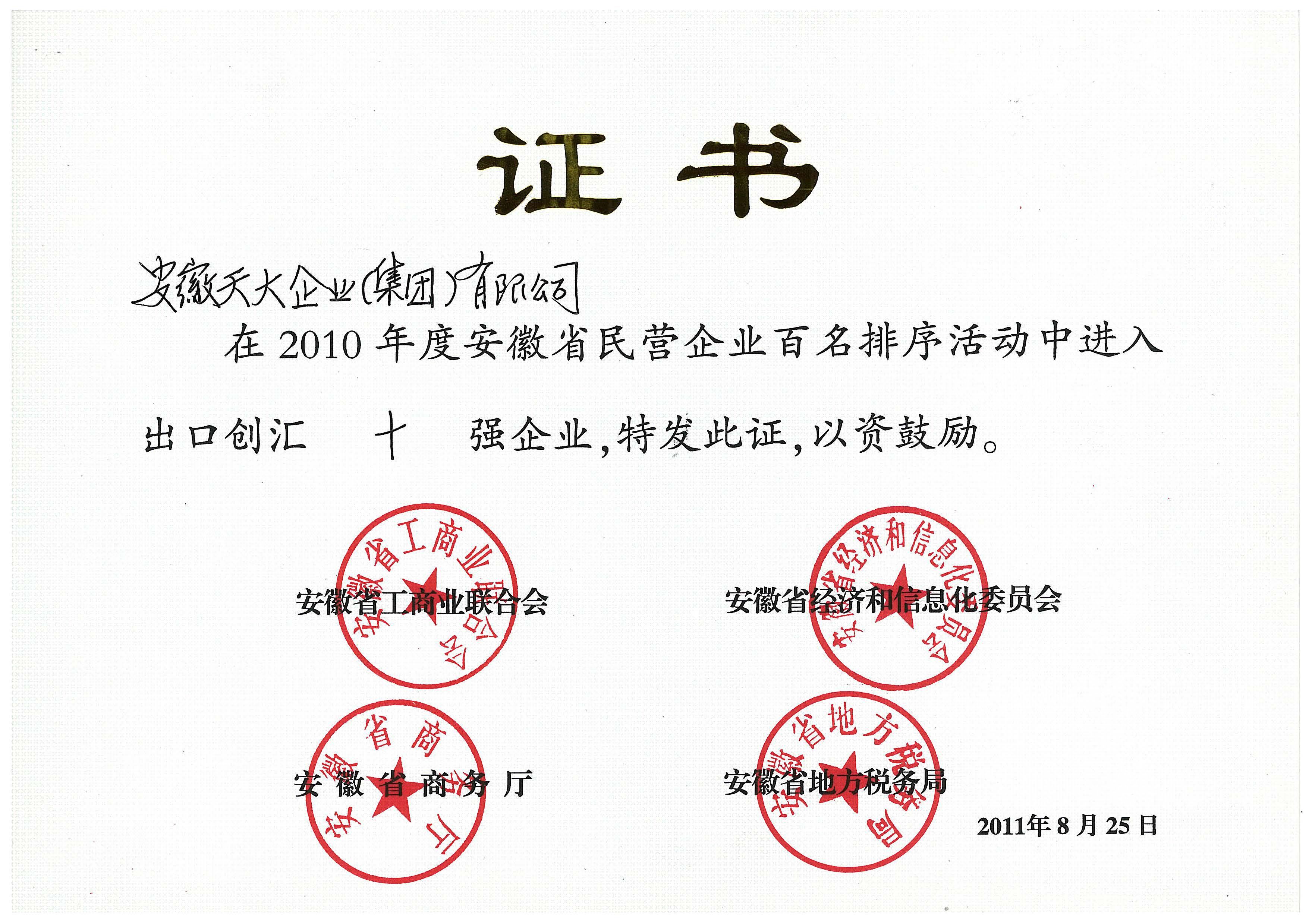 安徽企业100强_进出口