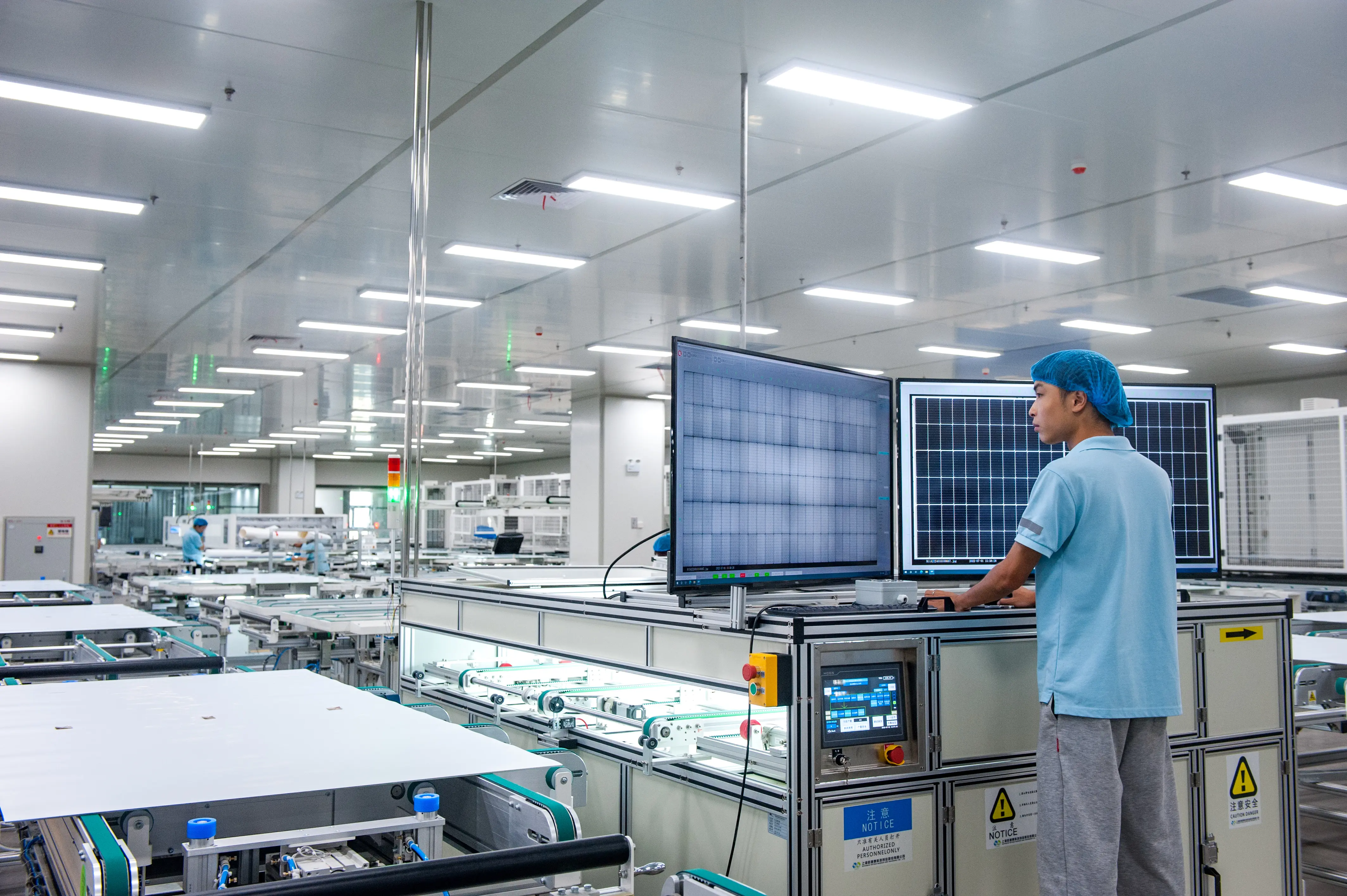 PV module production workshop